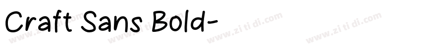 Craft Sans Bold字体转换